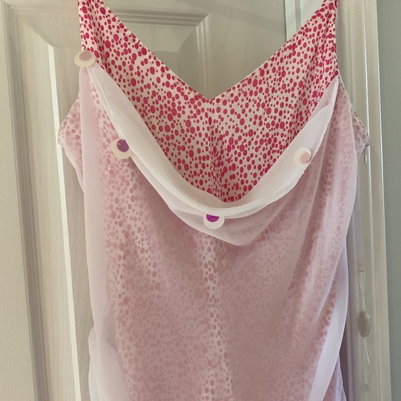 New never work vintage ‘00s party dress. Handkerchief hem - Picture 2 of 4